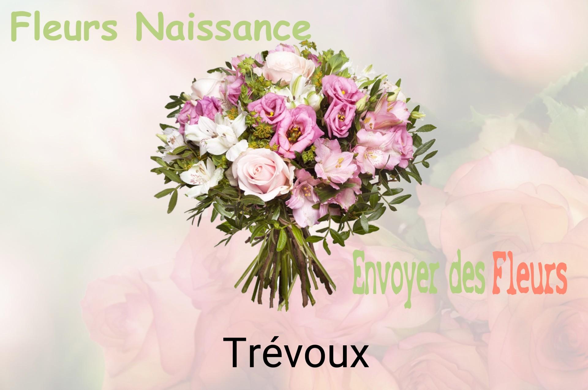 Bouquet de fleurs de naissance livré à Trévoux