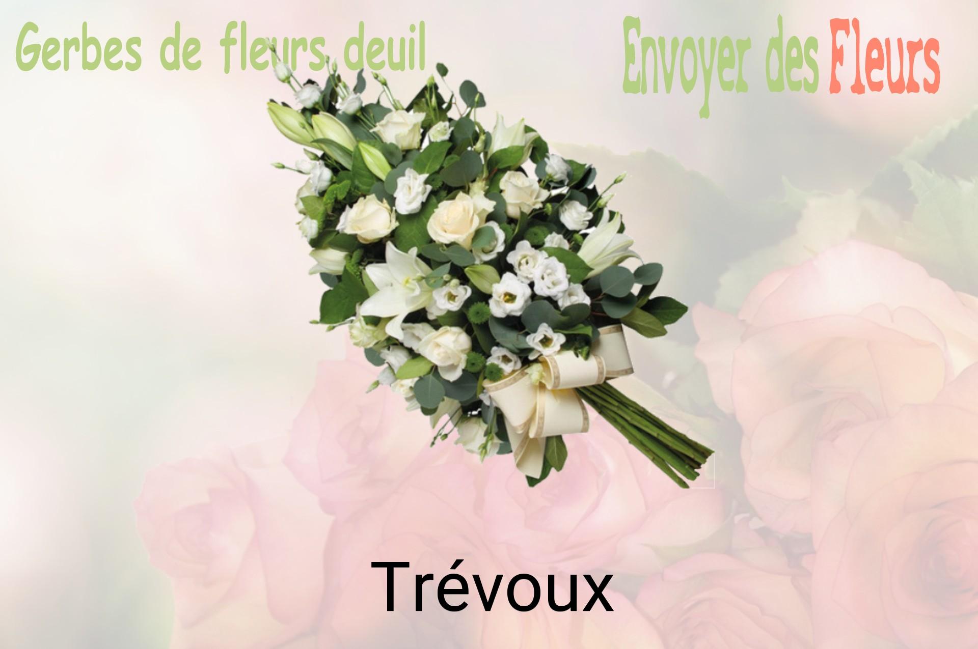 Gerbe de fleurs de deuil livrée à Trévoux